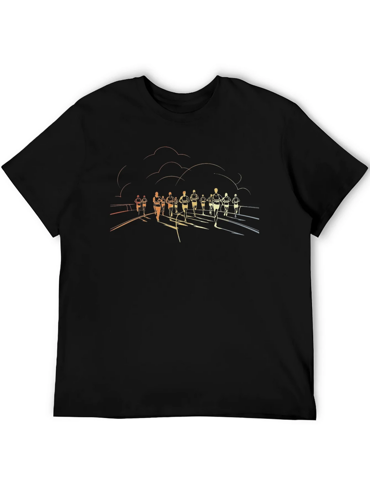 Runners Silhouette Black T-Shirt product image 5