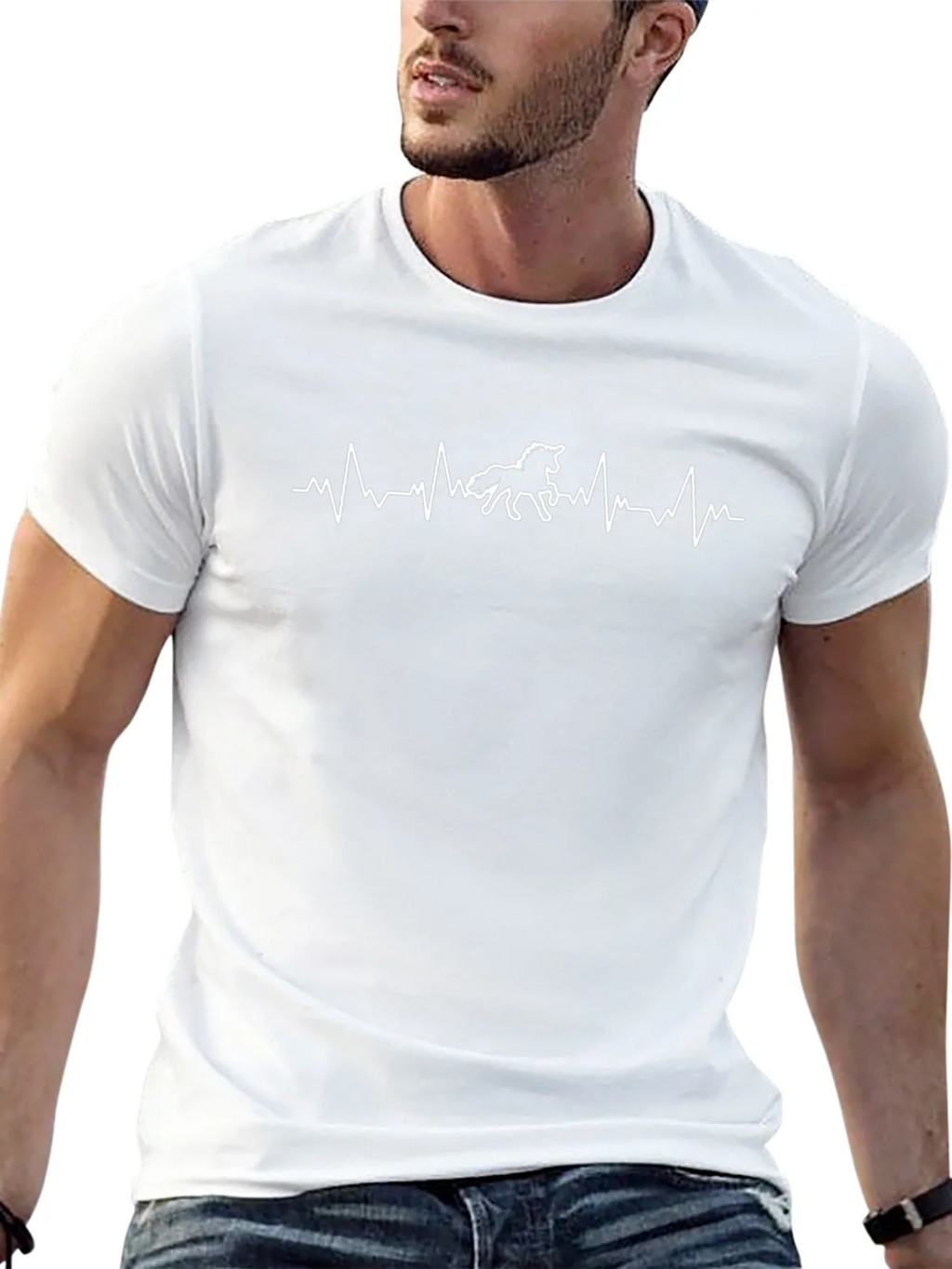 Unicorn Heartbeat Graphic Tee - Stylish Black T-Shirt product image 12