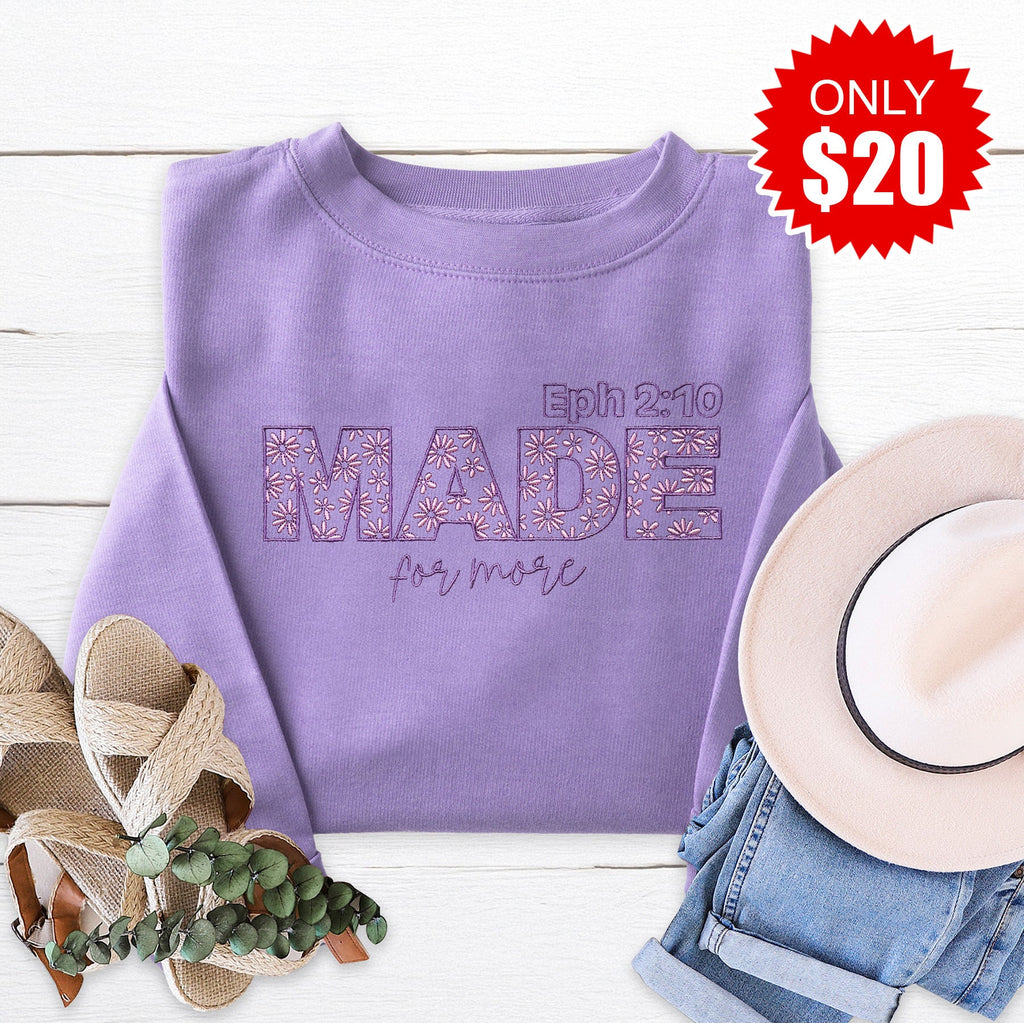 Made for More Embroidered Crewneck Sweatshirt - 20 product image 1