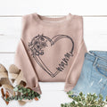 Mama Heart Embroidered Crewneck Sweatshirt product image 1