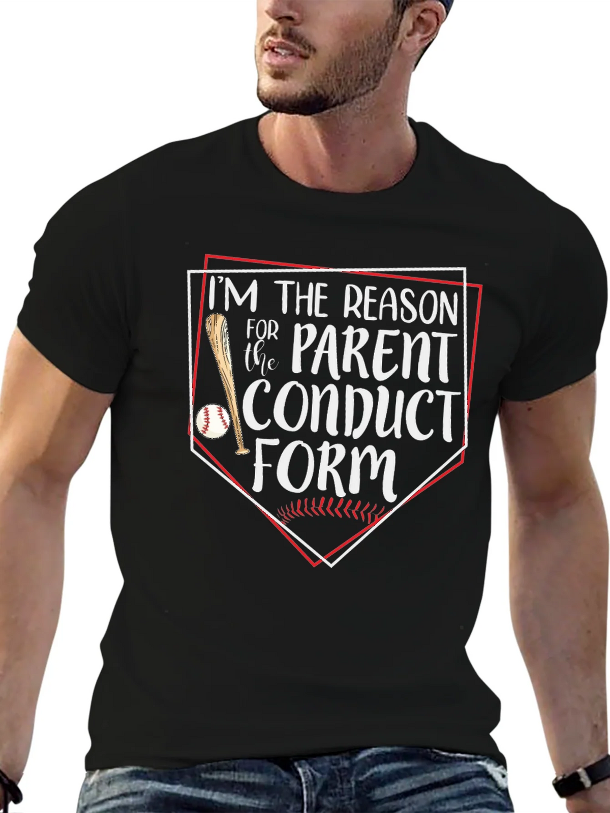 Funny Baseball Parent Conduct Form T-Shirt product image 2