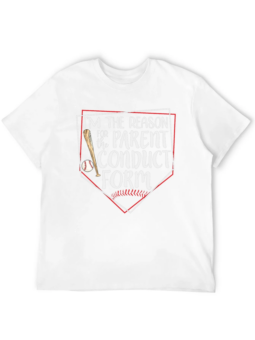 Funny Baseball Parent Conduct Form T-Shirt product image 5