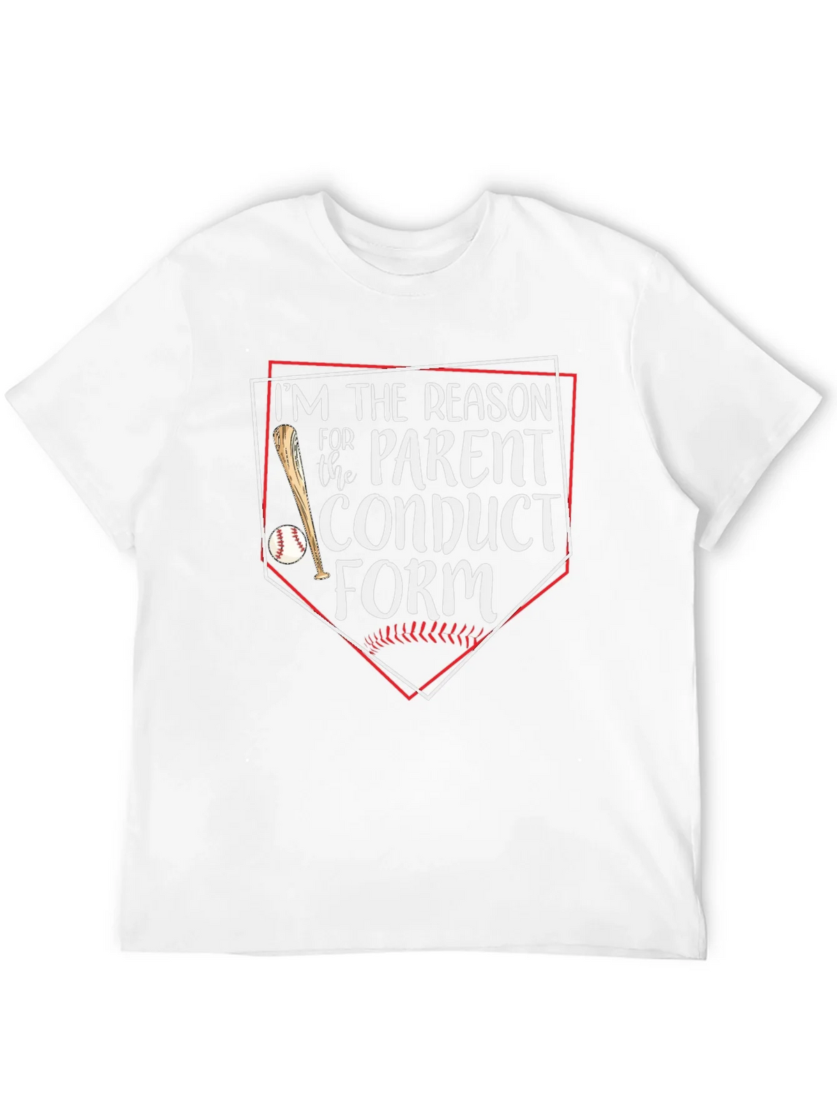 Funny Baseball Parent Conduct Form T-Shirt product image 5