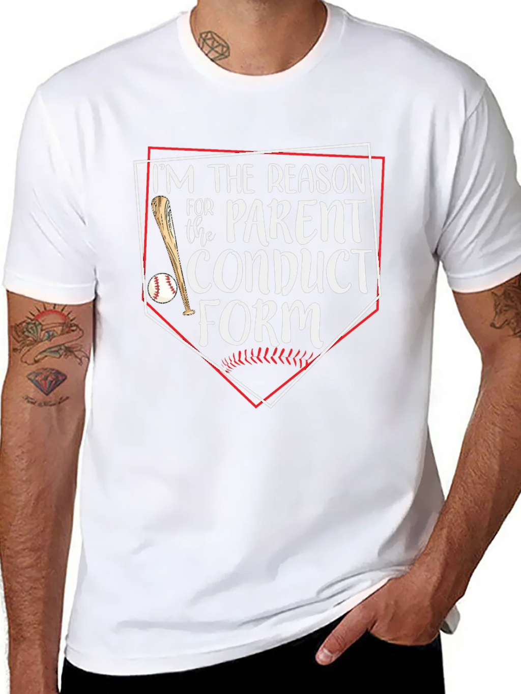 Funny Baseball Parent Conduct Form T-Shirt product image 3