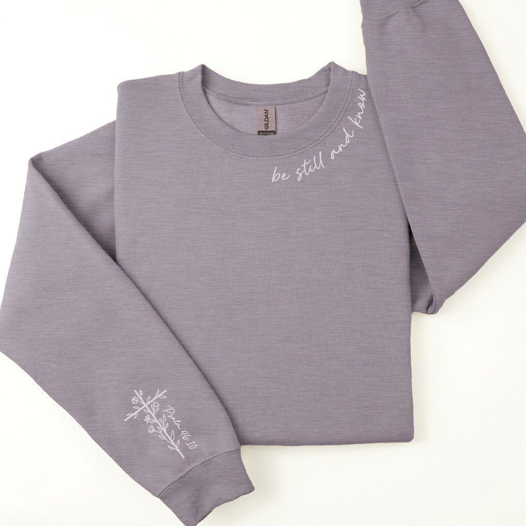 Embroidered Be Still and Know Sweatshirt product image 2