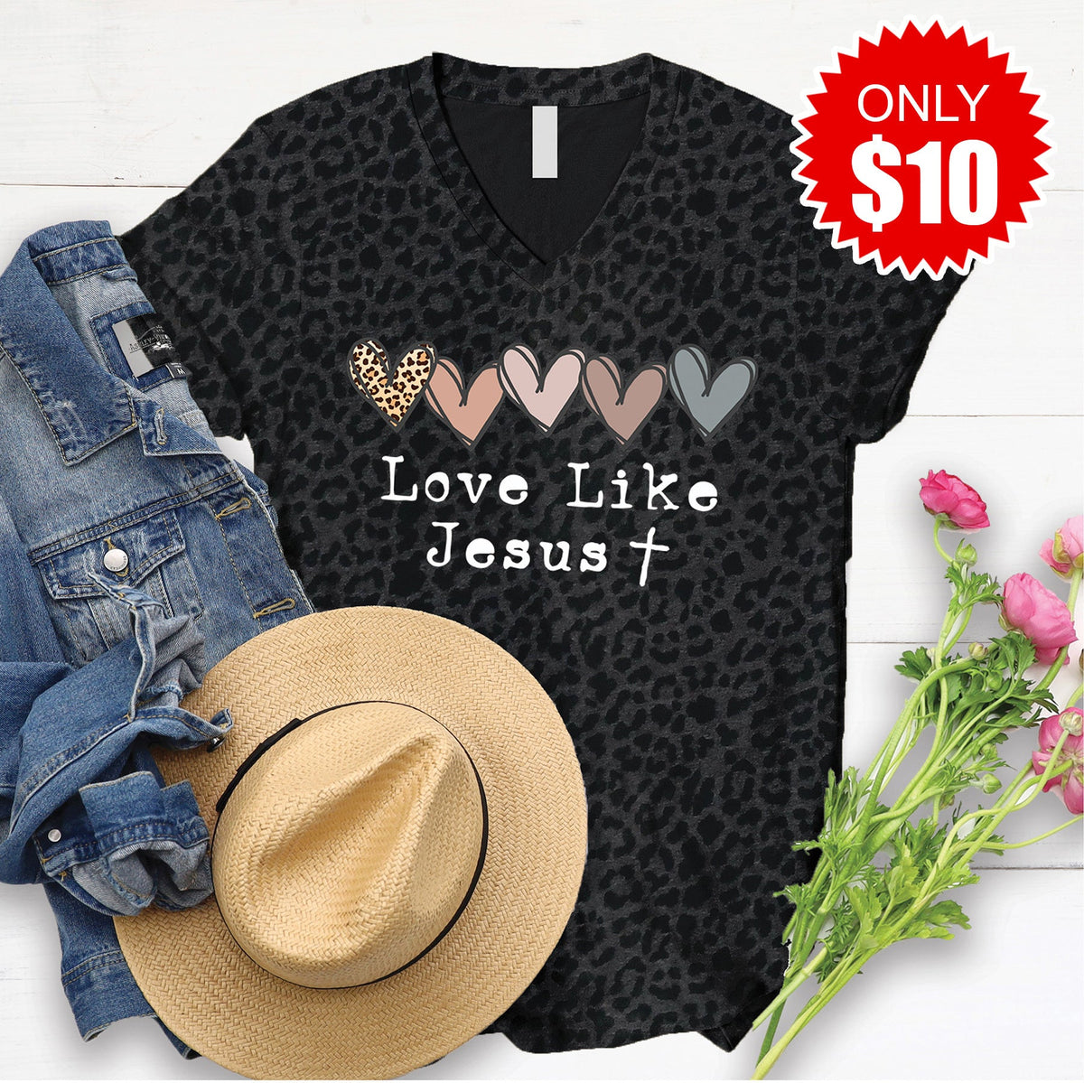 Love Like Jesus V-Neck - 10