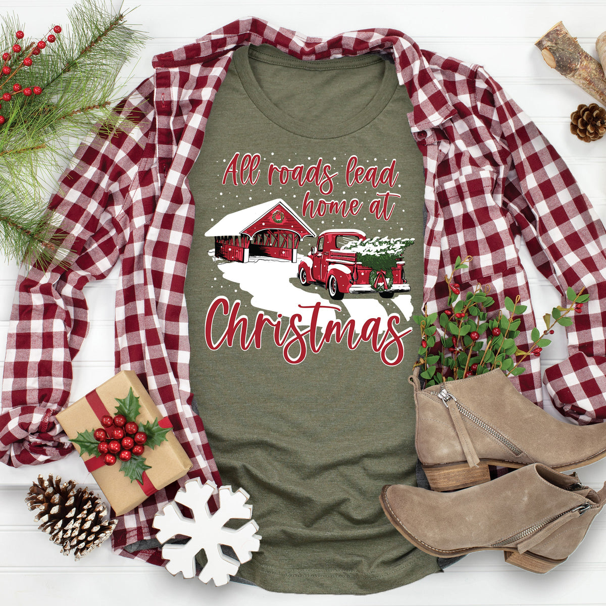 All Roads Christmas Bridge Tee product image 1