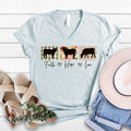 Faith Hope Love Cows V-Neck