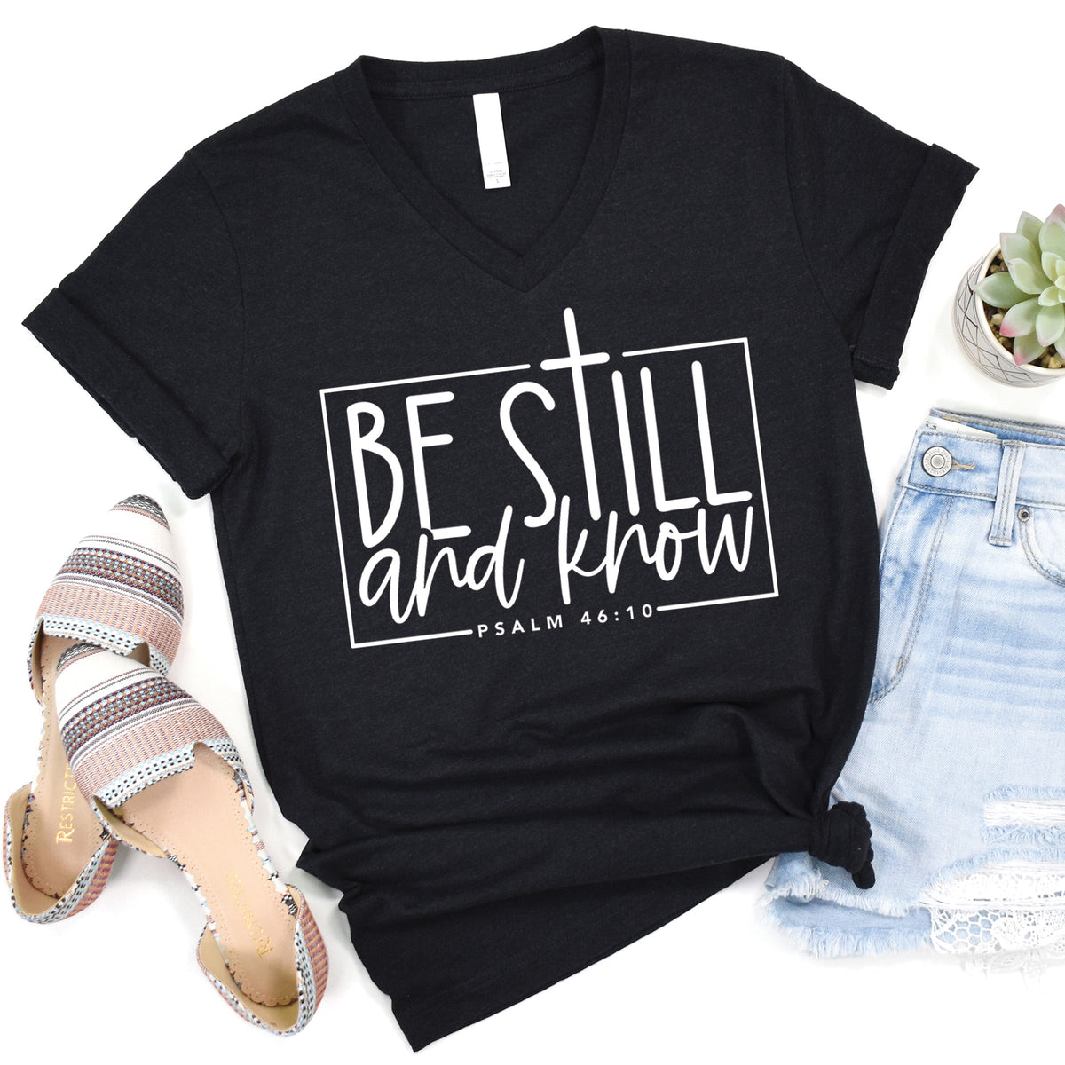Be Still and Know V-Neck