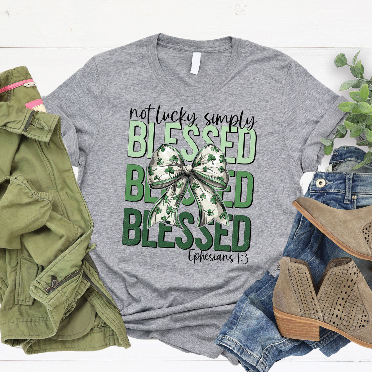 Not Lucky Simply Blessed Tee product image 2