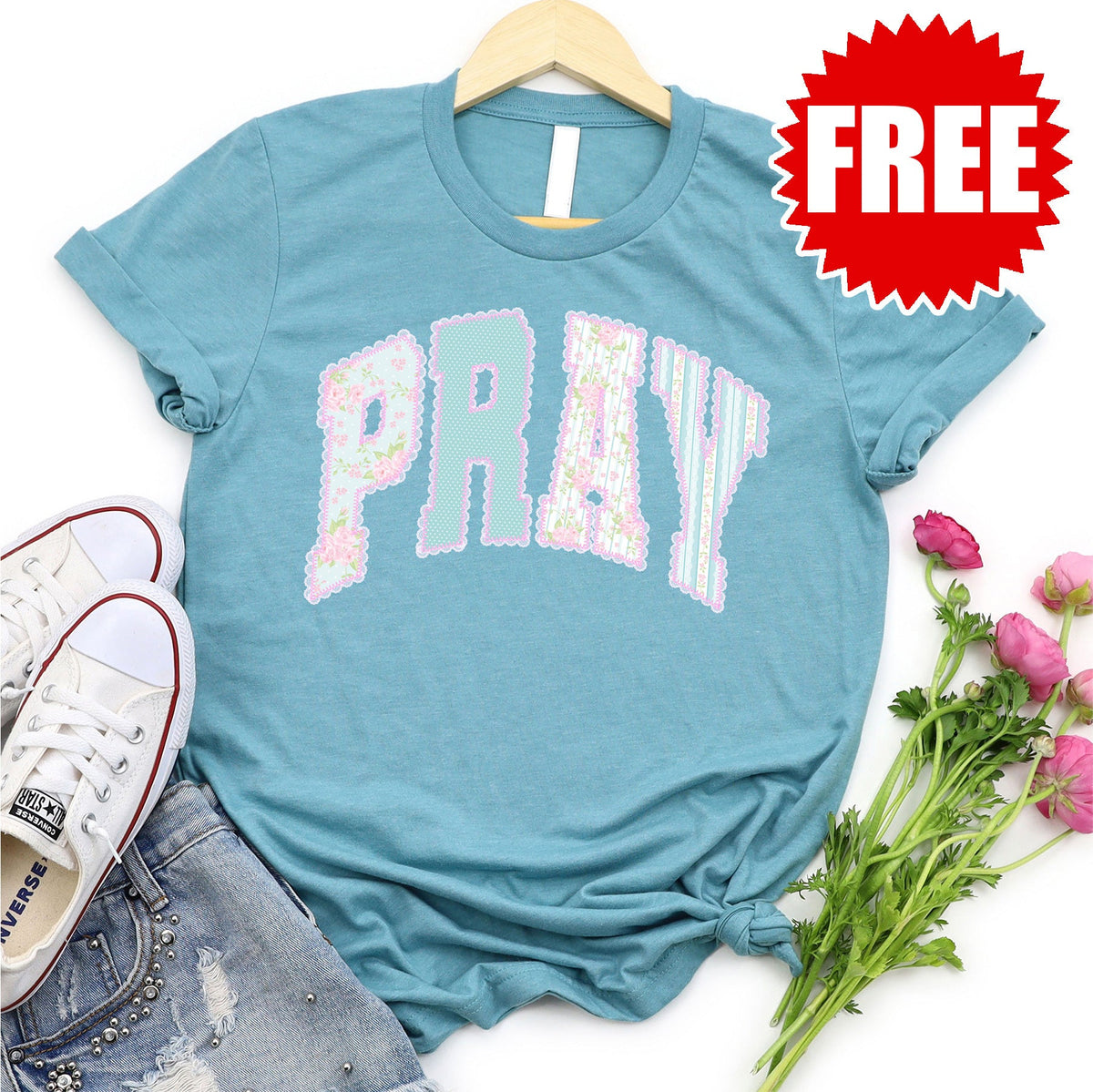 Pray Varsity Tee - 0