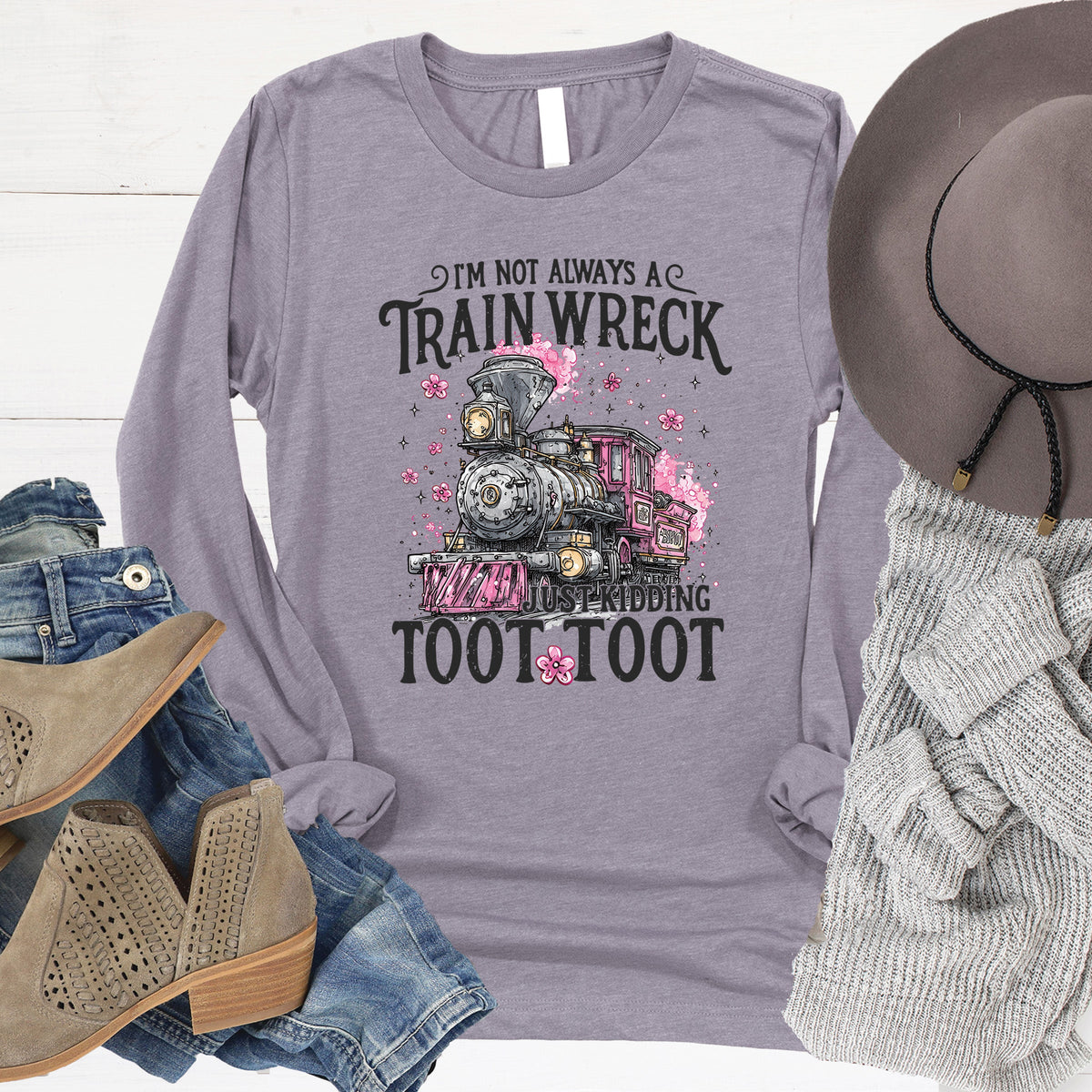 Not Always a Trainwreck Long Sleeve product image 2
