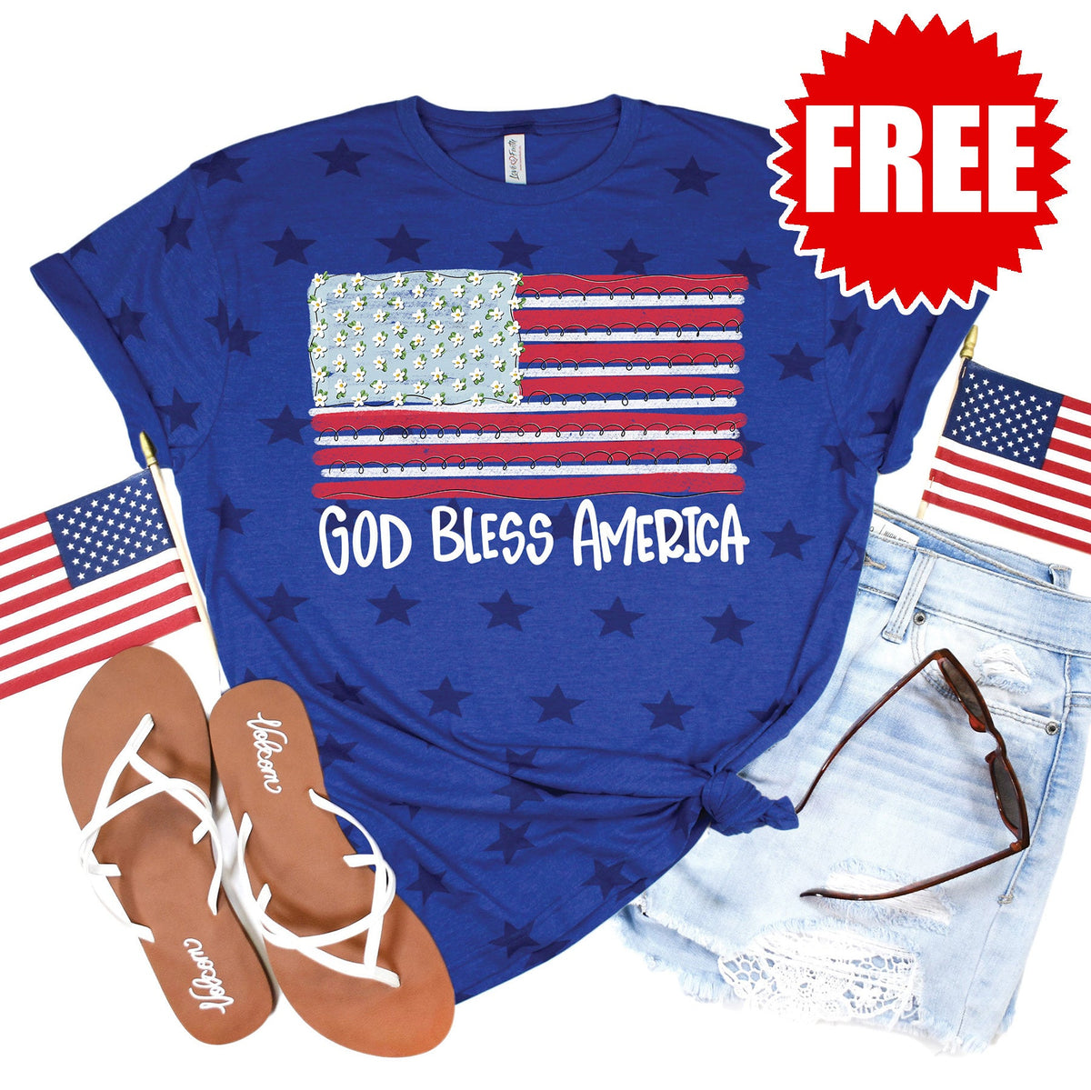 God Bless America Tee - 0