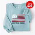 Faith Family Freedom Embroidered Crewneck Sweatshirt - 20 product image 1