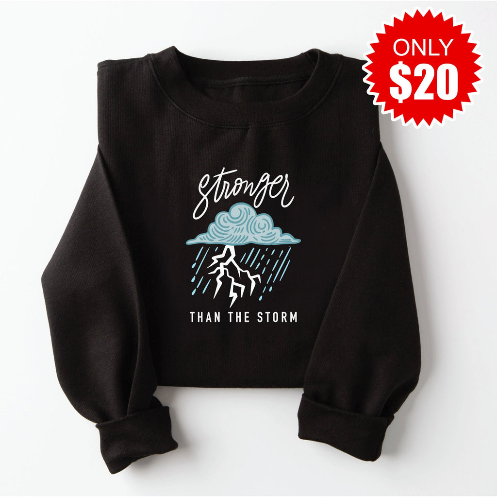 Stronger Cloud Embroidered Crewneck Sweatshirt - 20 product image 1