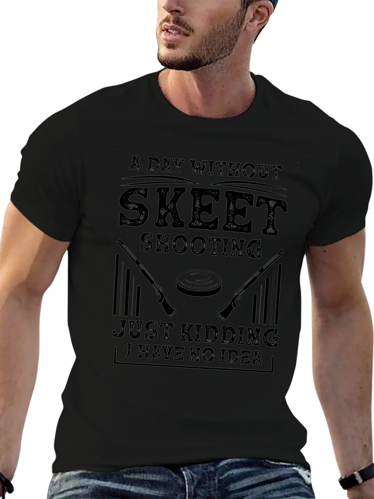 Skeet Shooting Graphic Tee - Humorous Design product image 4