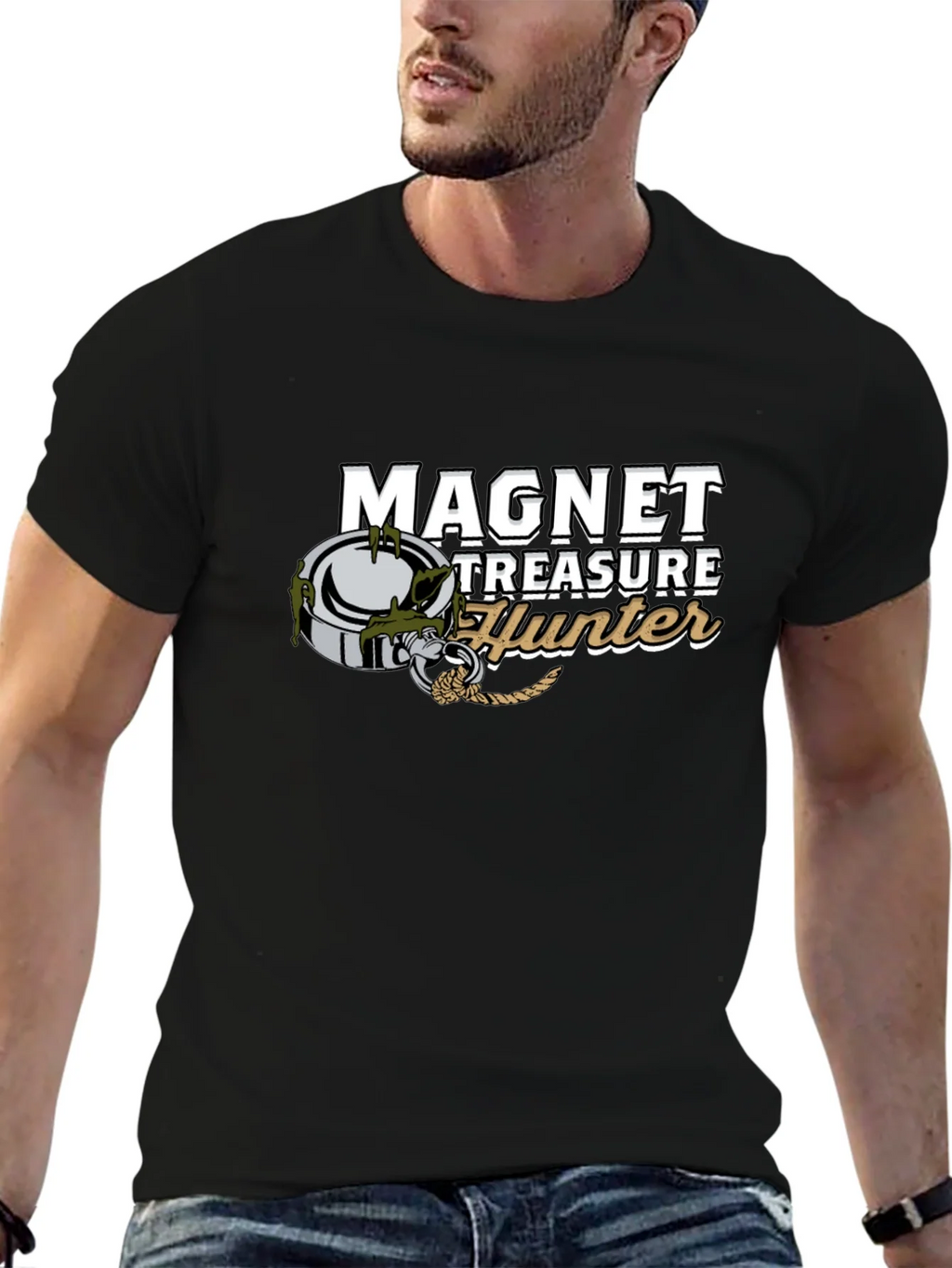 Magnet Treasure Hunter Graphic T-Shirt product image 6