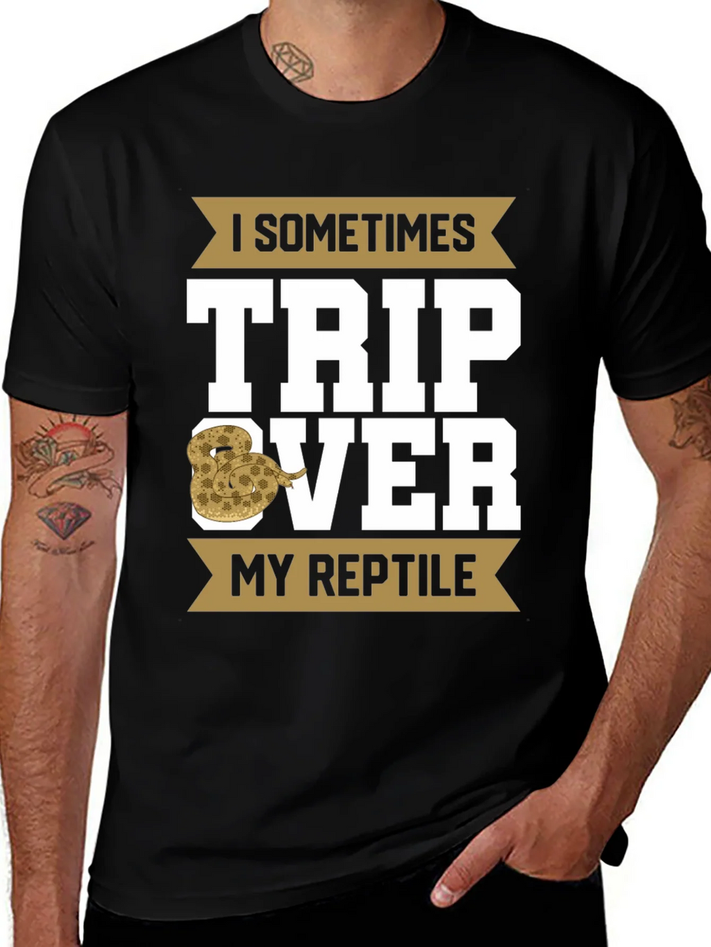 I Sometimes Trip Over My Reptile T-Shirt product image 1