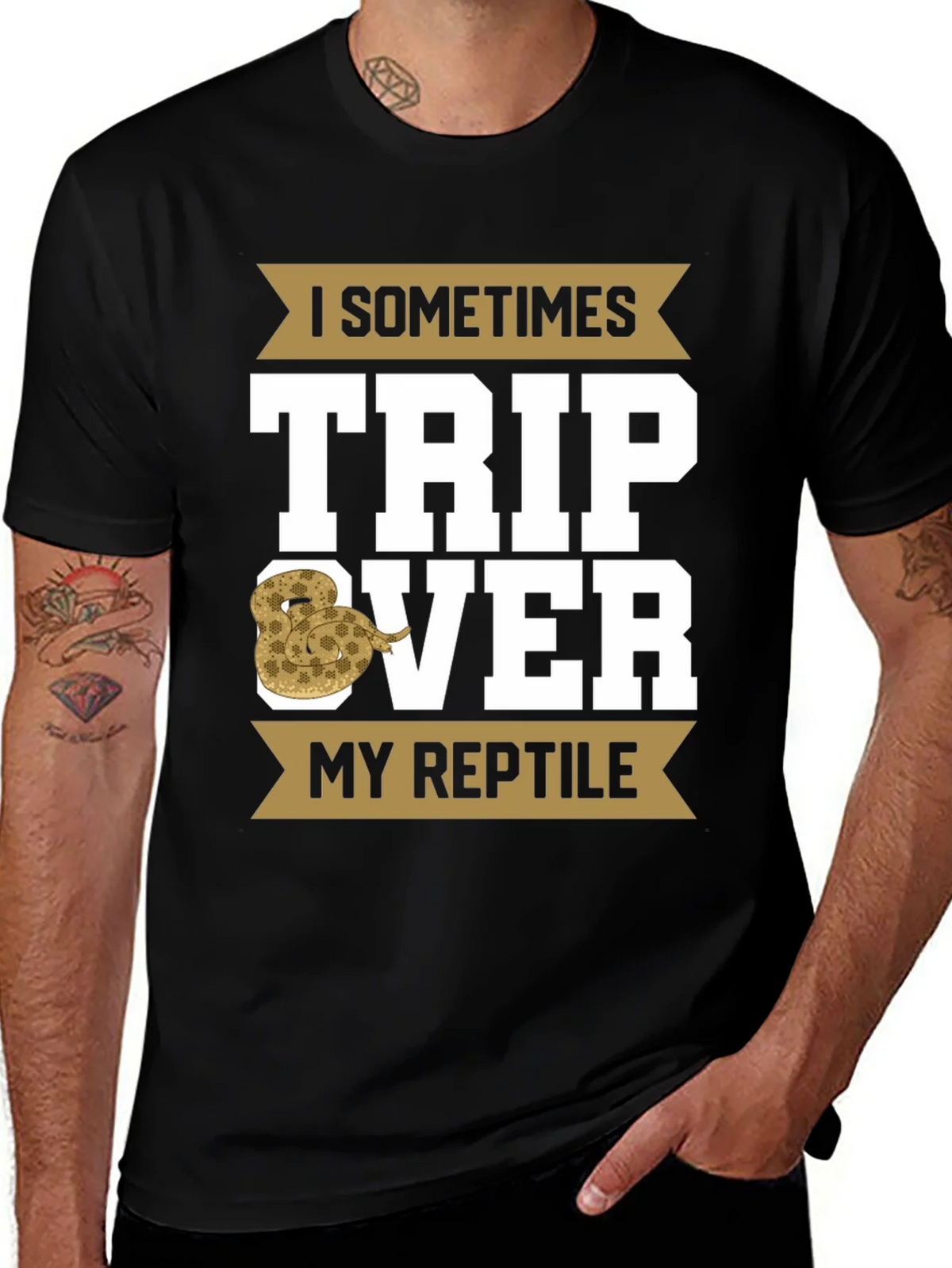 I Sometimes Trip Over My Reptile T-Shirt product image 1