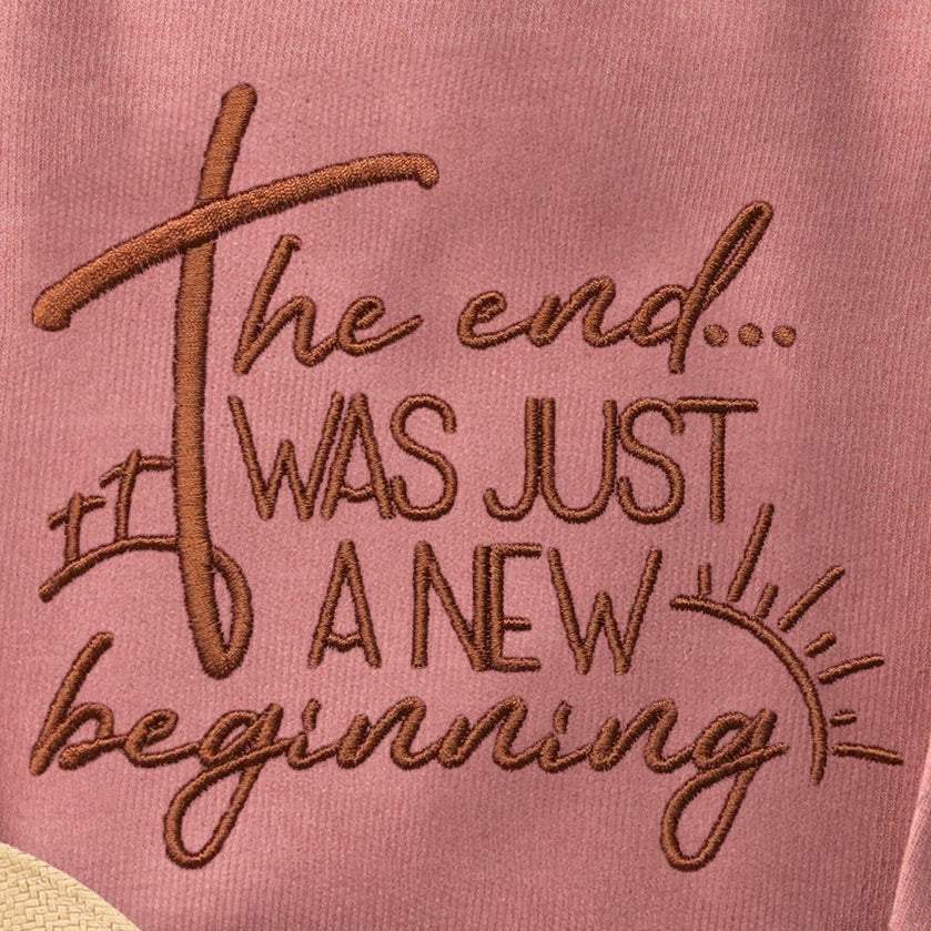 Embroidered New Beginnings Sweatshirt
