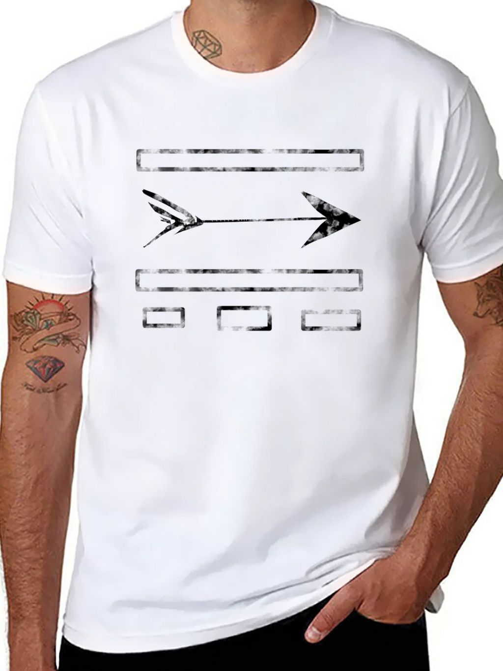 Mens Graphic Arrow T-Shirt - Soft Cotton Tee product image 1