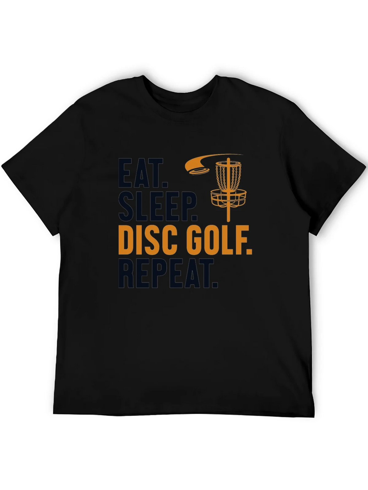 Eat Sleep Disc Golf Repeat Graphic Tee product image 3