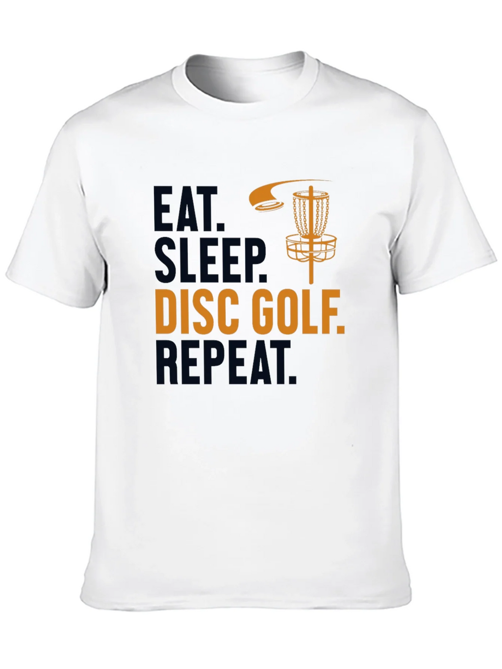 Eat Sleep Disc Golf Repeat Graphic Tee product image 6