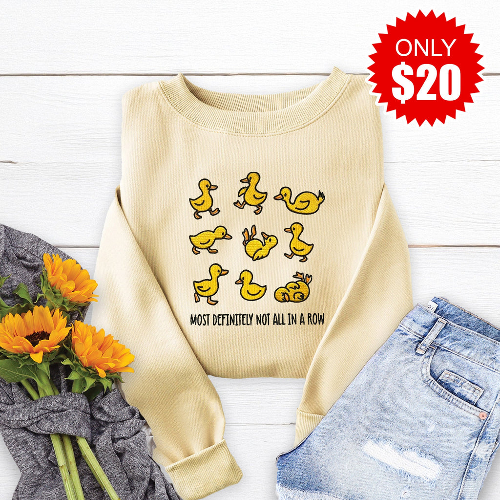 Not in a Row Embroidered Crewneck Sweatshirt - 20 product image 1