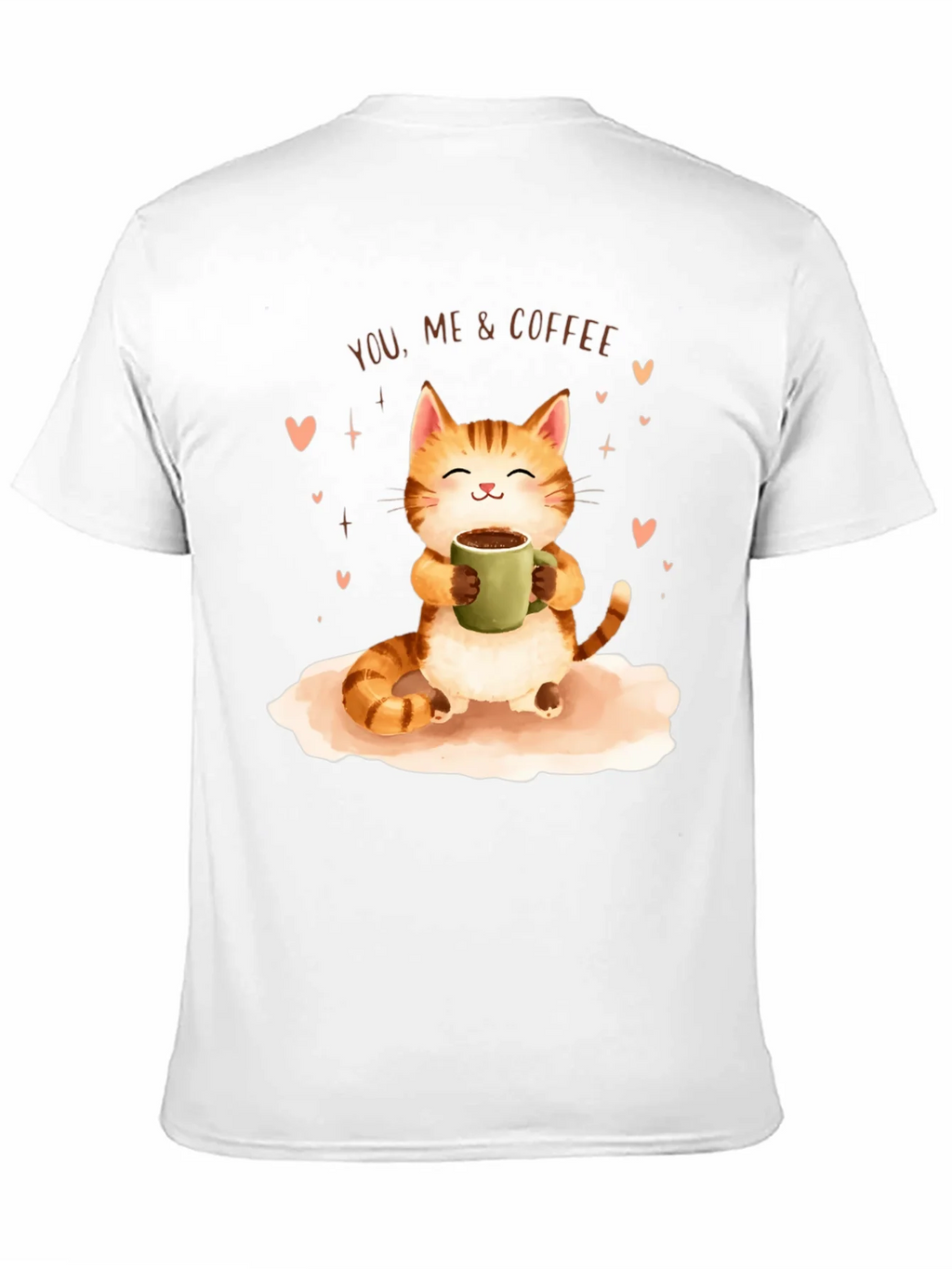 Cat & Coffee Graphic T-Shirt product image 10