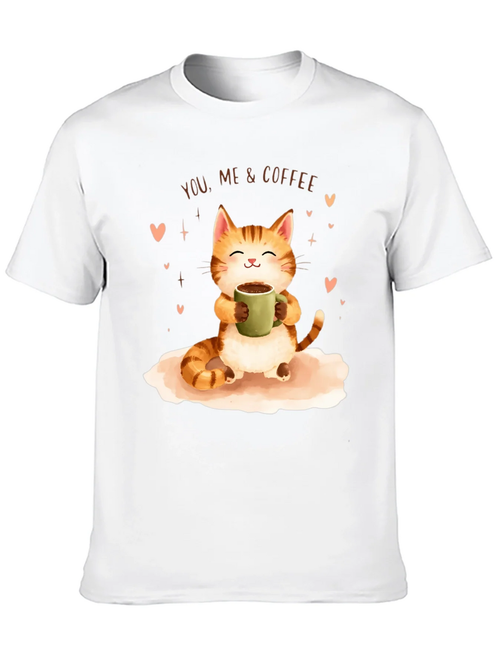 Cat & Coffee Graphic T-Shirt product image 9