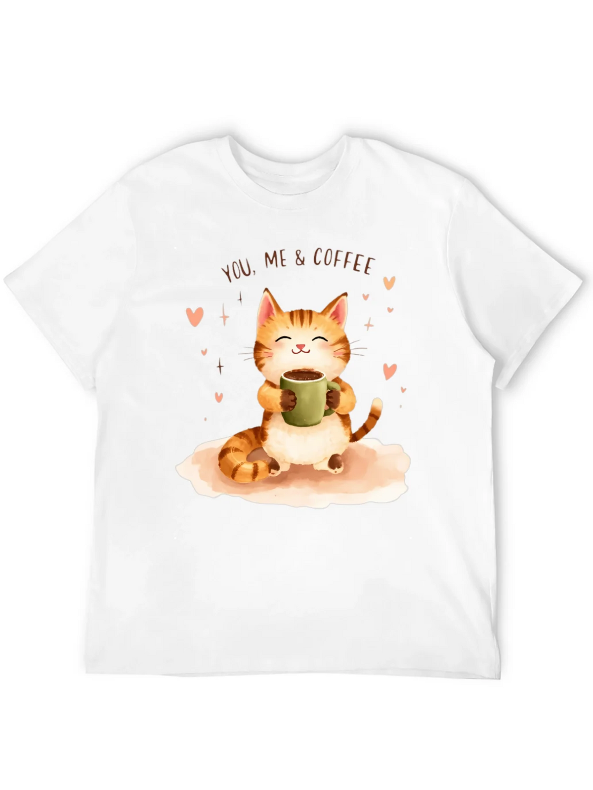 Cat & Coffee Graphic T-Shirt product image 11