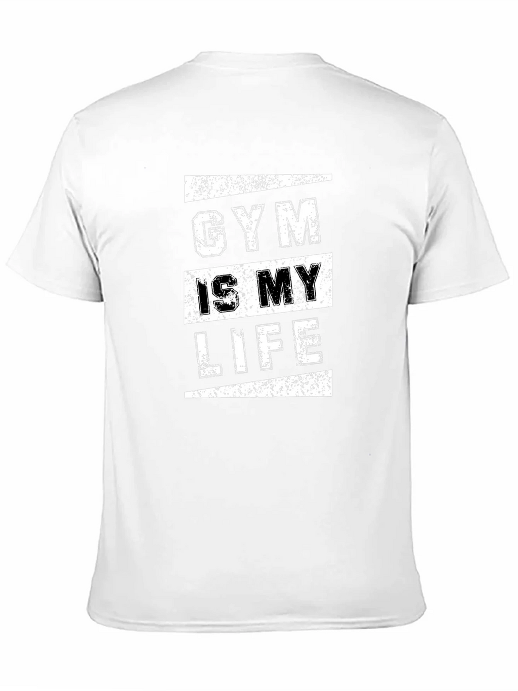 Gym Is My Life Graphic Tee - Black Cotton T-Shirt product image 6
