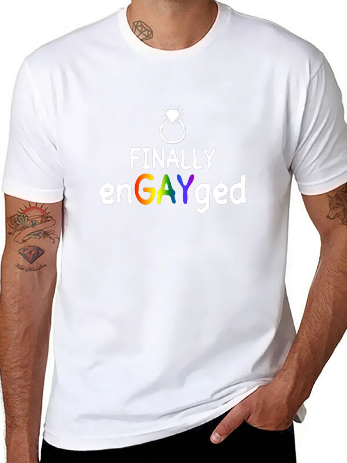 Finally enGAYged Pride T-Shirt product image 7