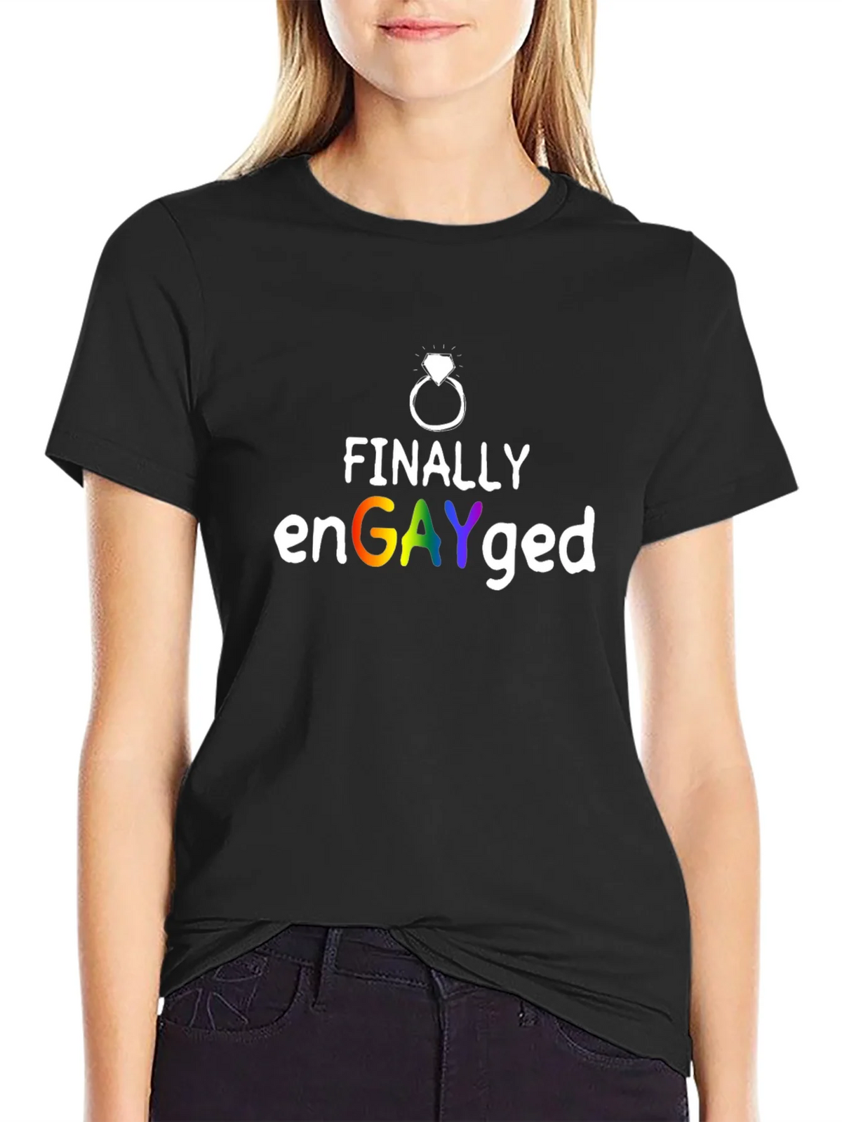 Finally enGAYged Pride T-Shirt product image 2