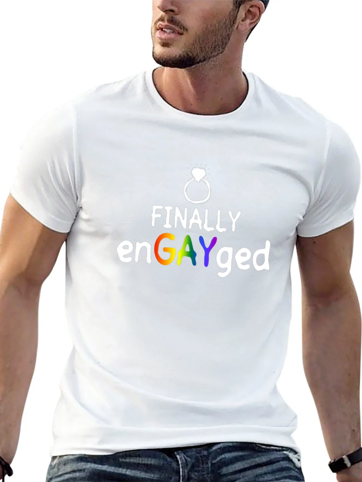 Finally enGAYged Pride T-Shirt product image 12