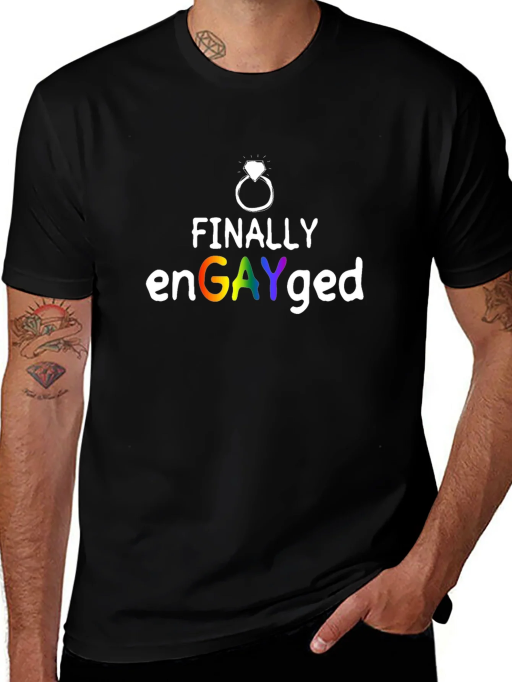 Finally enGAYged Pride T-Shirt product image 1
