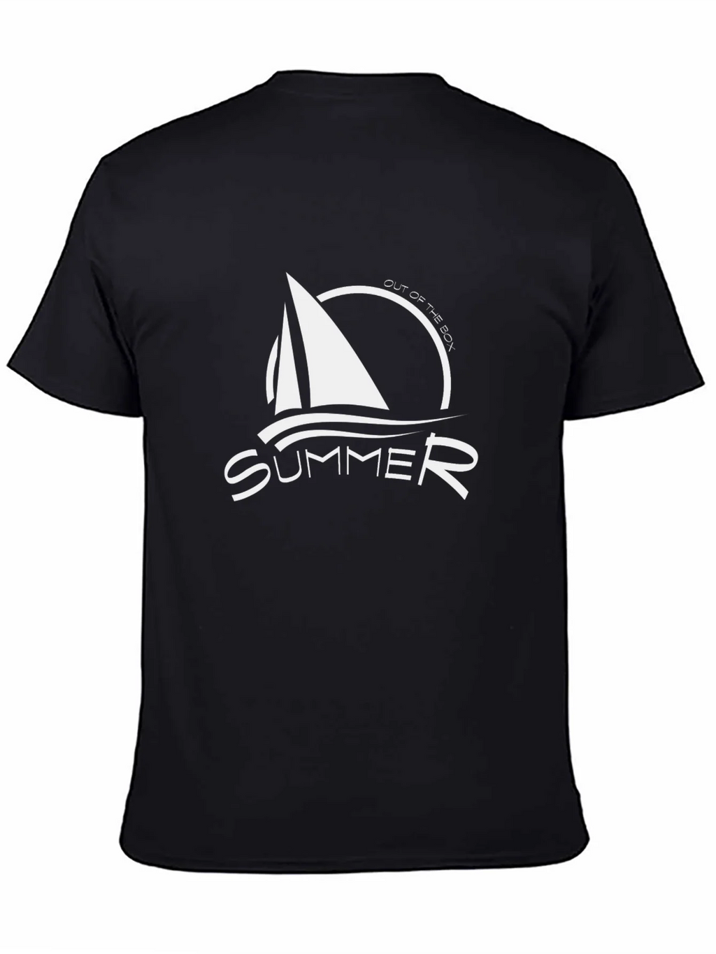 Summer Sailboat Graphic Tee - Black product image 1