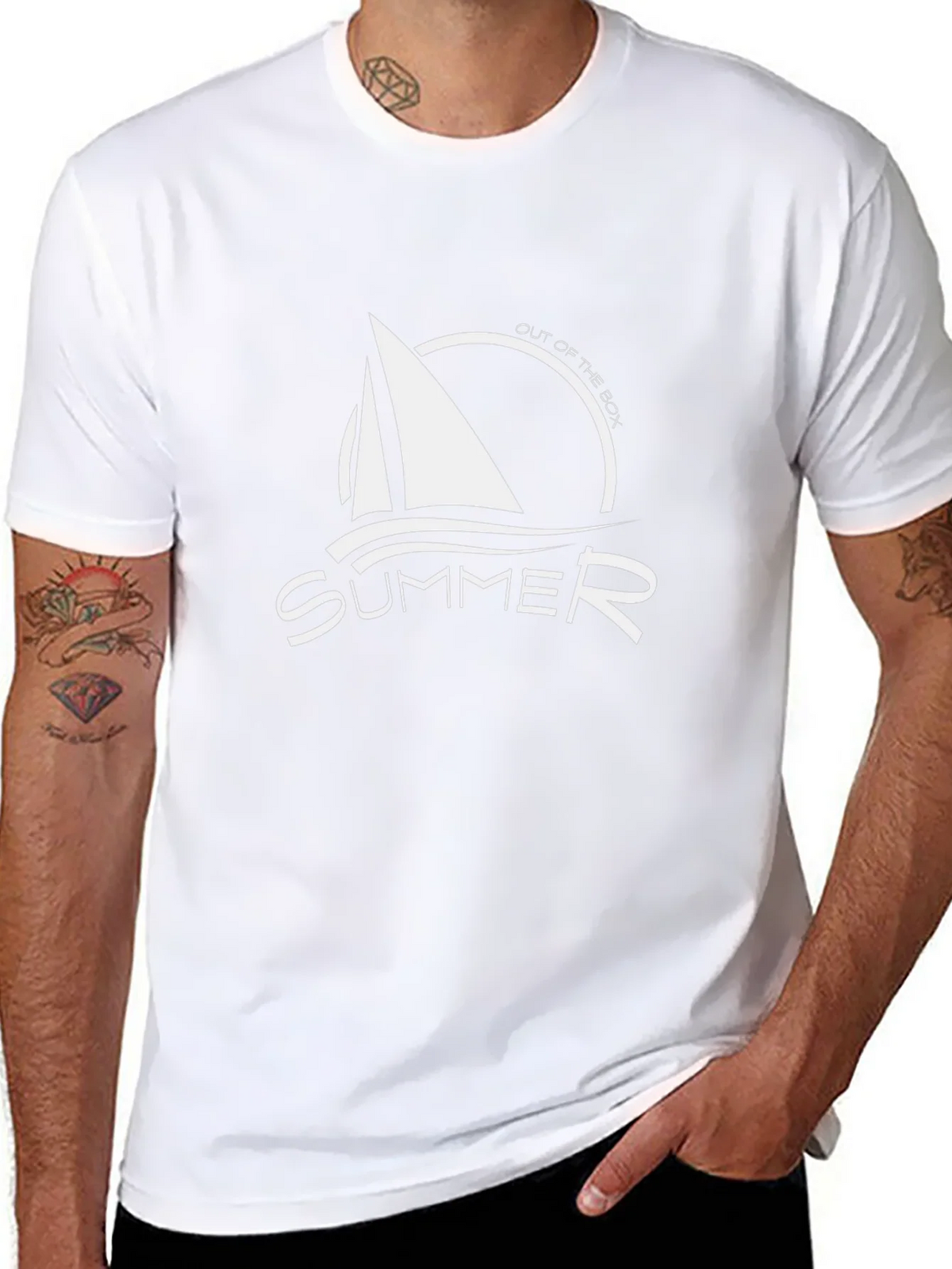 Summer Sailboat Graphic Tee - Black product image 3