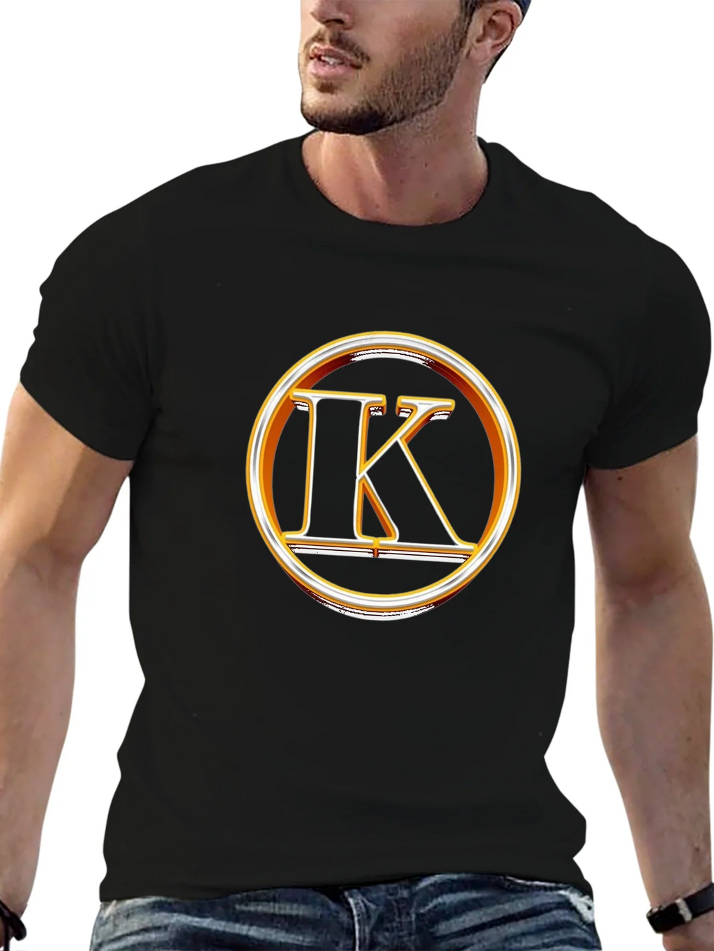 Bold IK Logo Black T-Shirt product image 4