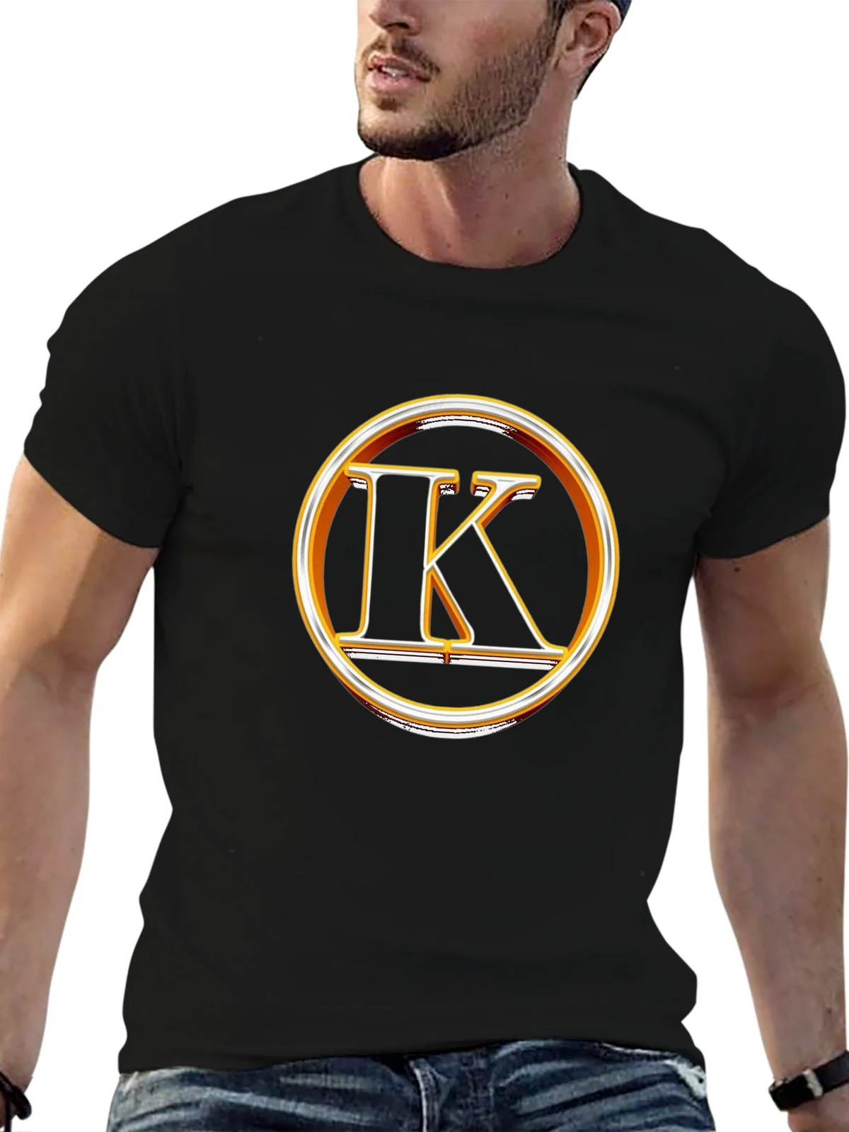 Bold IK Logo Black T-Shirt product image 4
