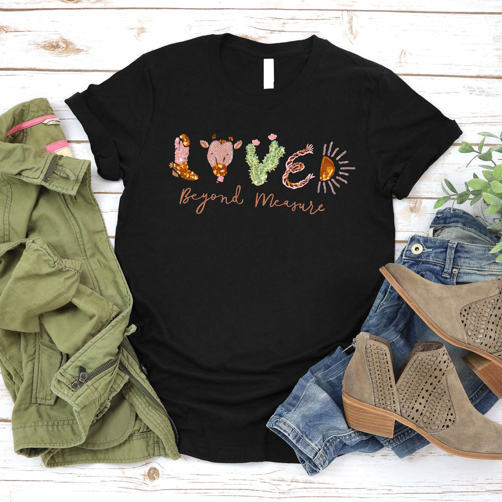 Embellished Loved Beyond Measure Sequin Tee product image 1