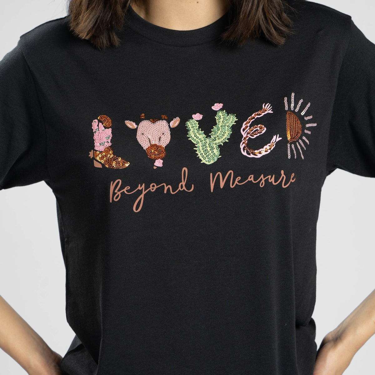 Embellished Loved Beyond Measure Sequin Tee - 15 product image 3