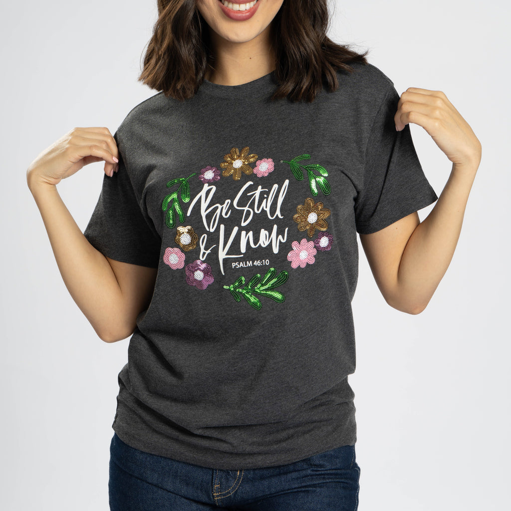 Embellished Be Still Sequin Tee - 15 product image 3