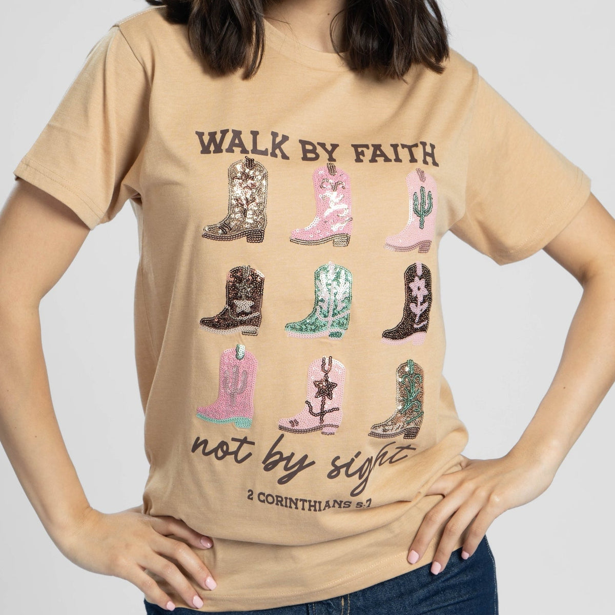 Embellished Walk by Faith Sequin Tee product image 2
