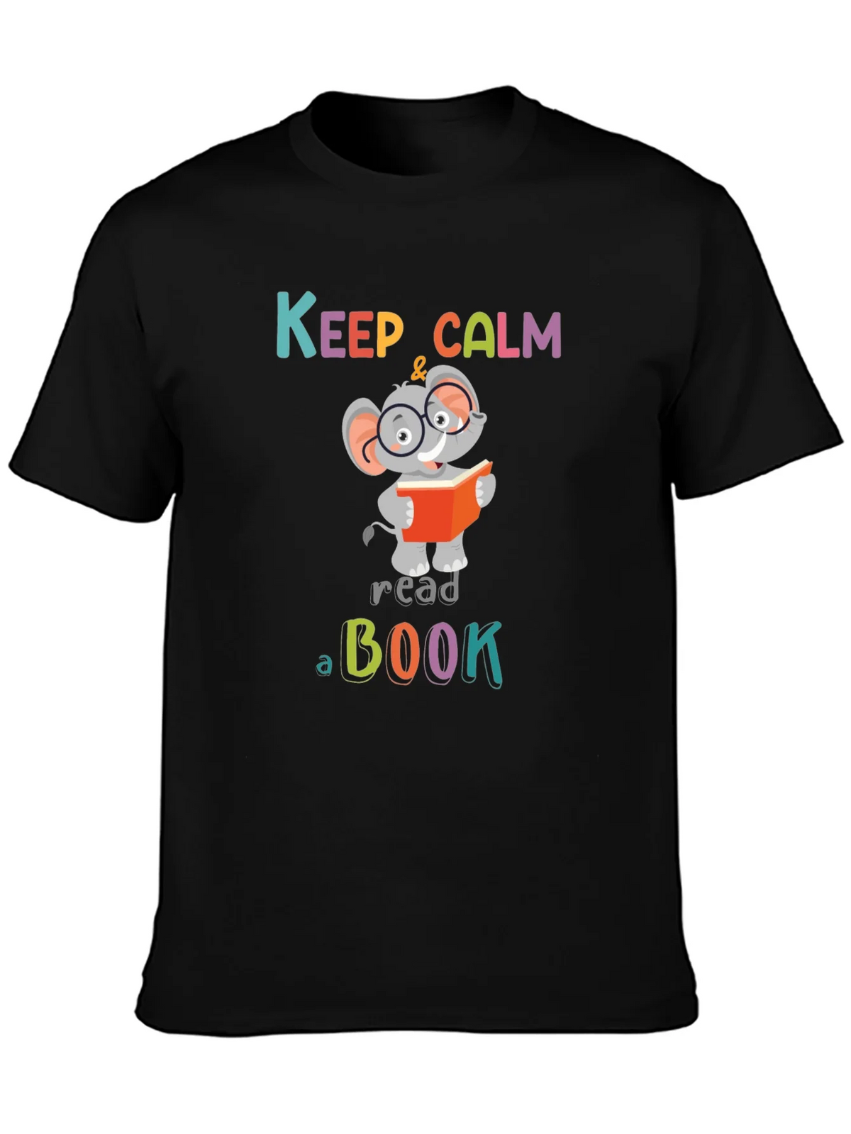 Keep Calm & Read a Book Graphic Tee - Elephant Reader product image 3