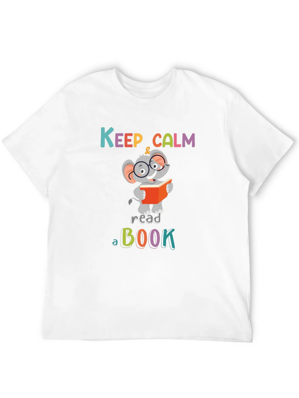 Keep Calm & Read a Book Graphic Tee - Elephant Reader product image 11