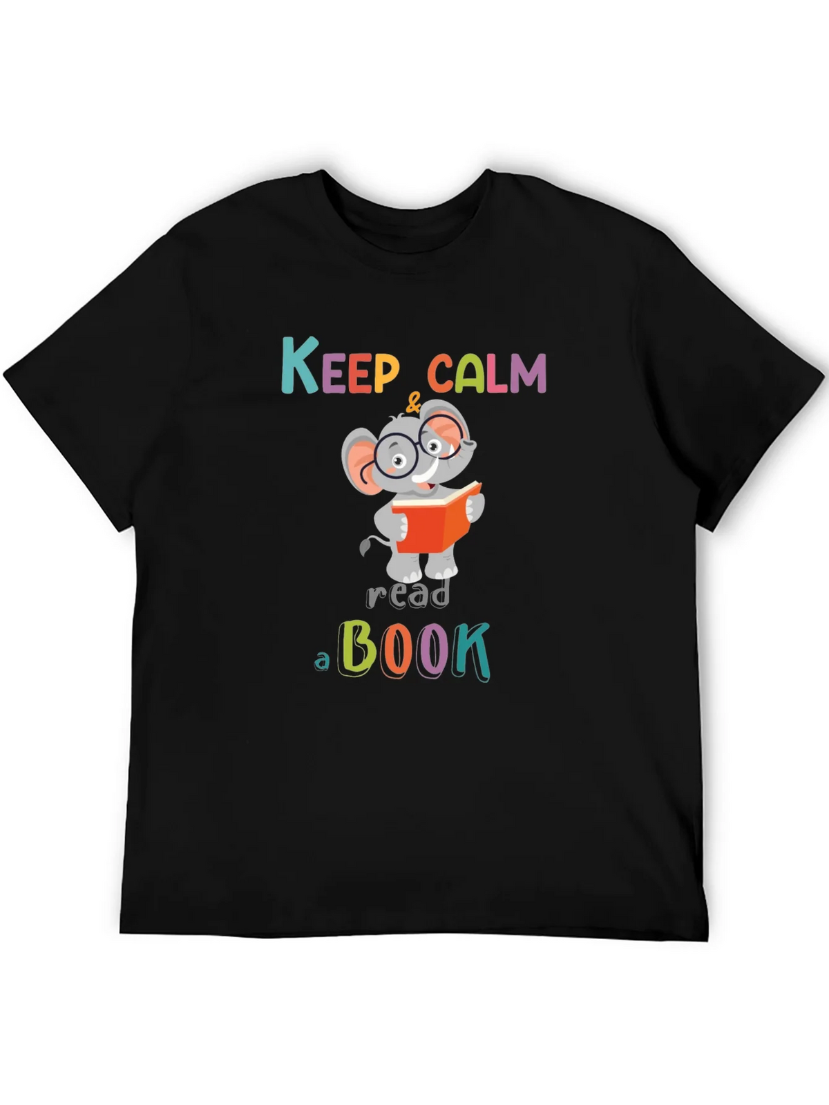 Keep Calm & Read a Book Graphic Tee - Elephant Reader product image 5