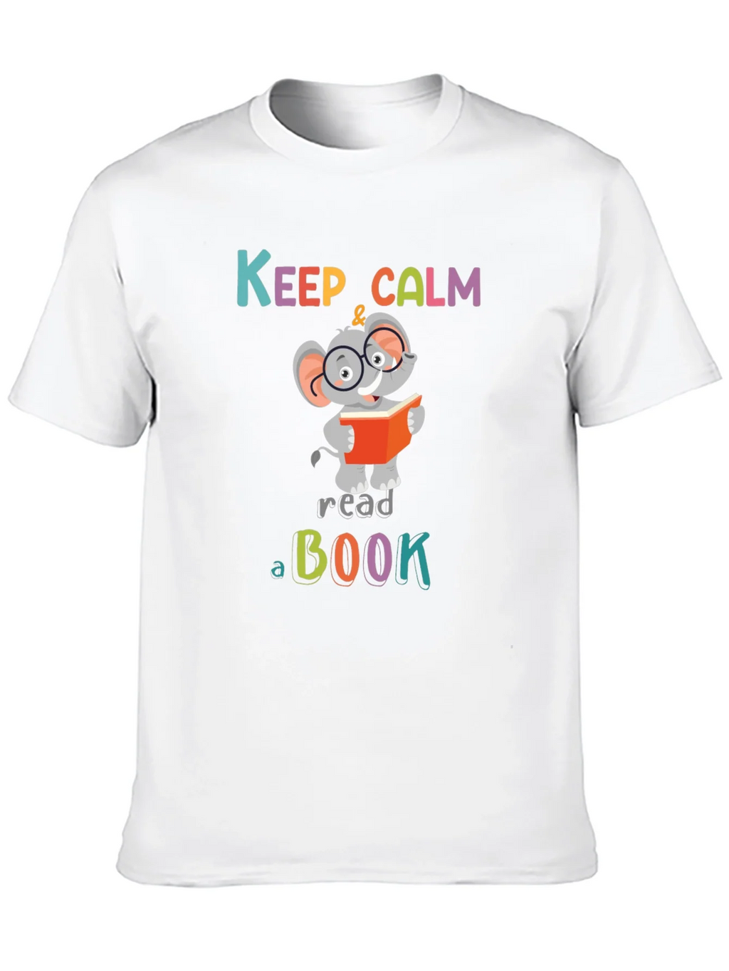 Keep Calm & Read a Book Graphic Tee - Elephant Reader product image 9