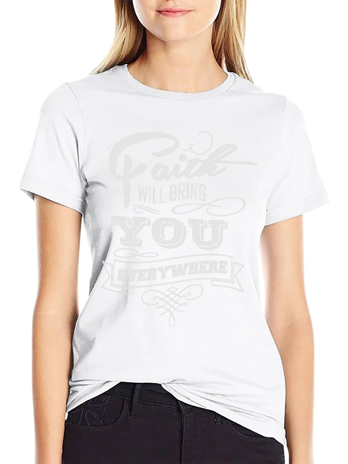Faith Will Bring You Everywhere Graphic Tee product image 6