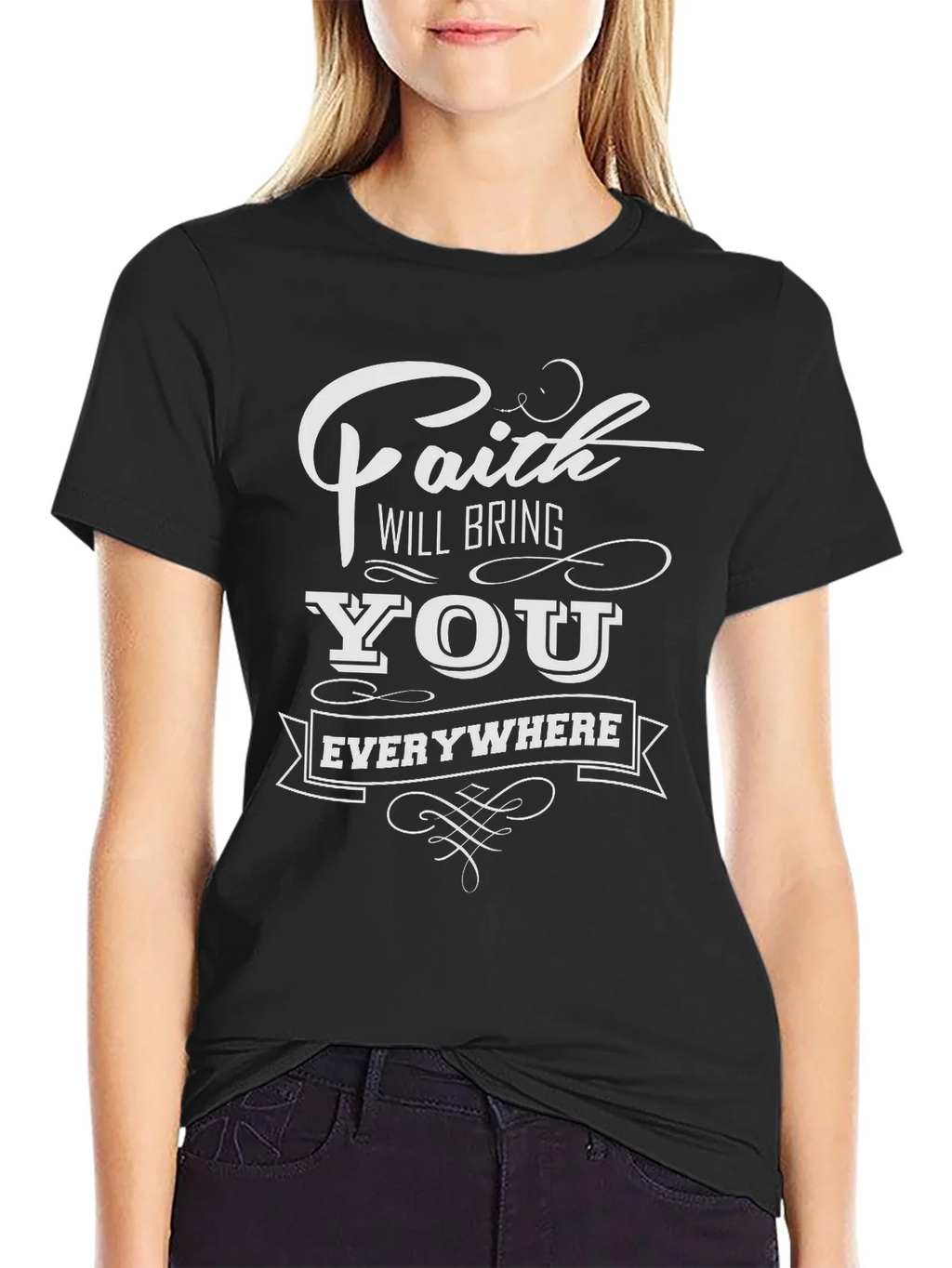 Faith Will Bring You Everywhere Graphic Tee product image 1